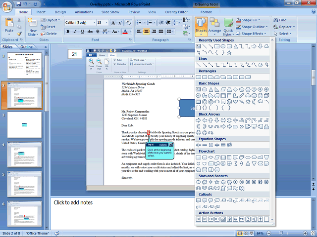 Screen image of this step