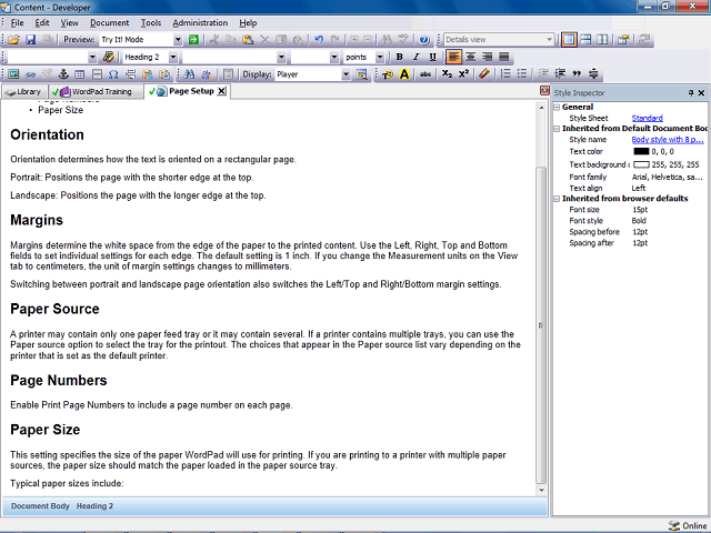 Screen image of this step