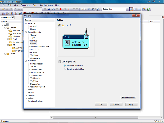 Screen image of this step
