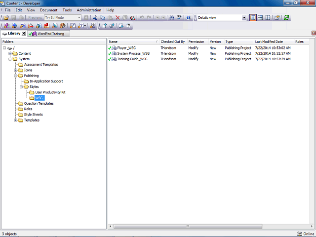 Screen image of this step