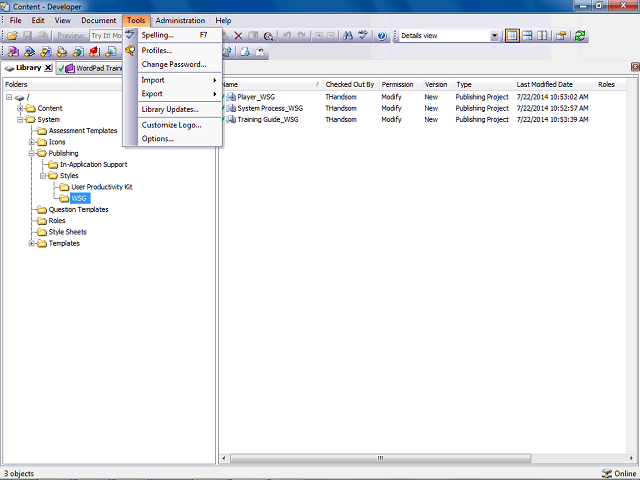 Screen image of this step