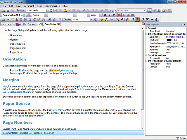 Screen image of this step