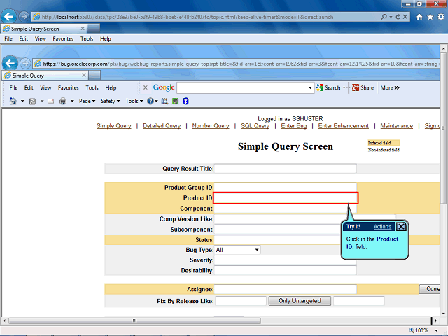Screen image of this step