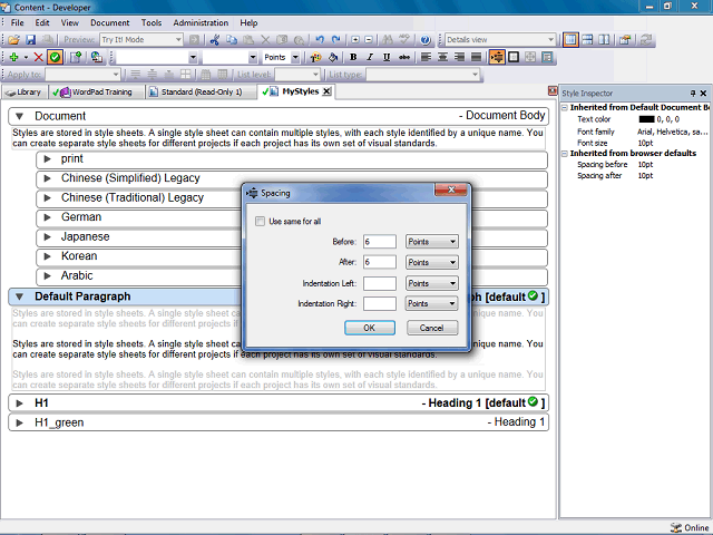 Screen image of this step
