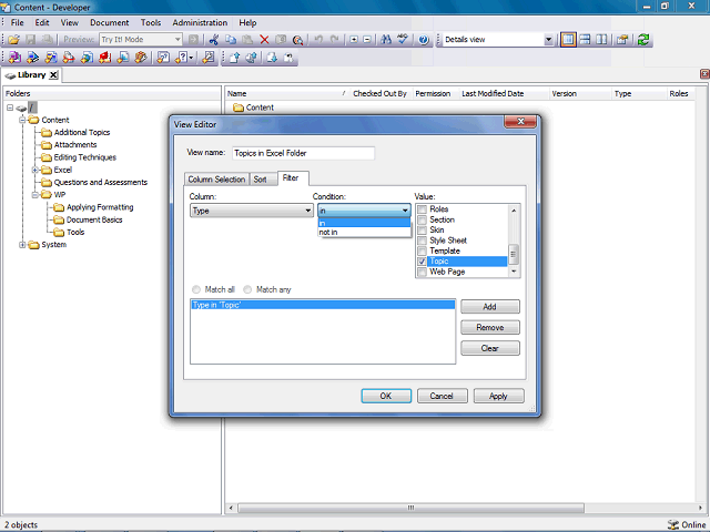 Screen image of this step