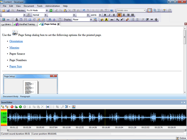 Screen image of this step