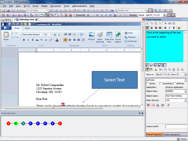 Screen image of this step