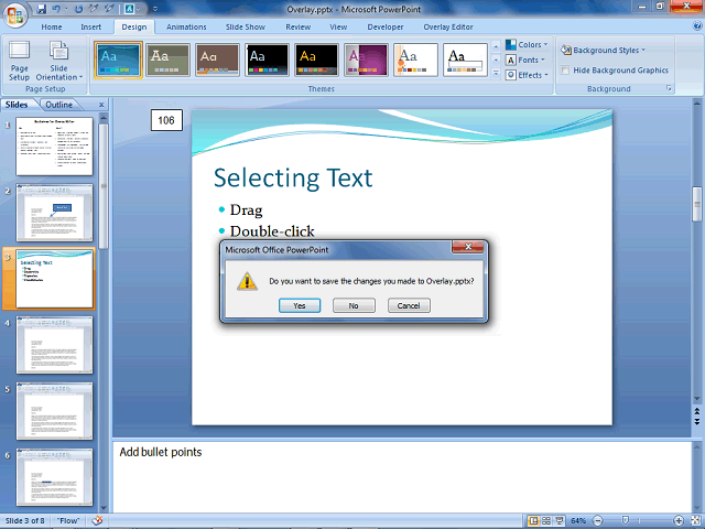 Screen image of this step