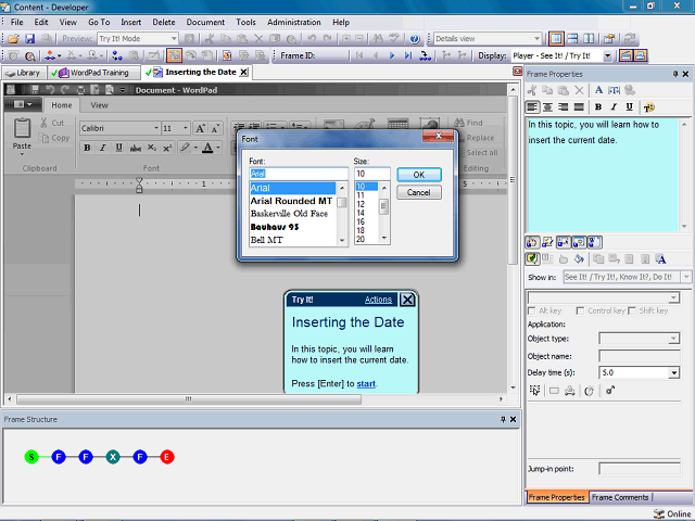Screen image of this step