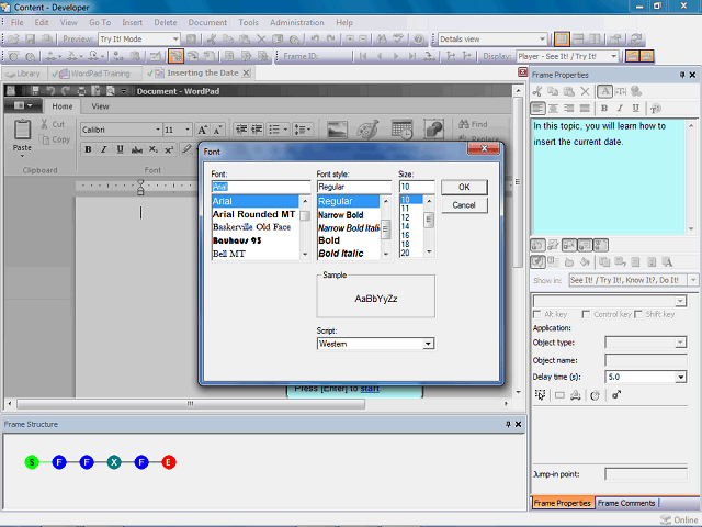 Screen image of this step