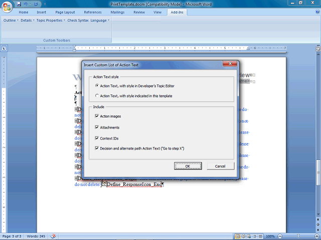 Screen image of this step