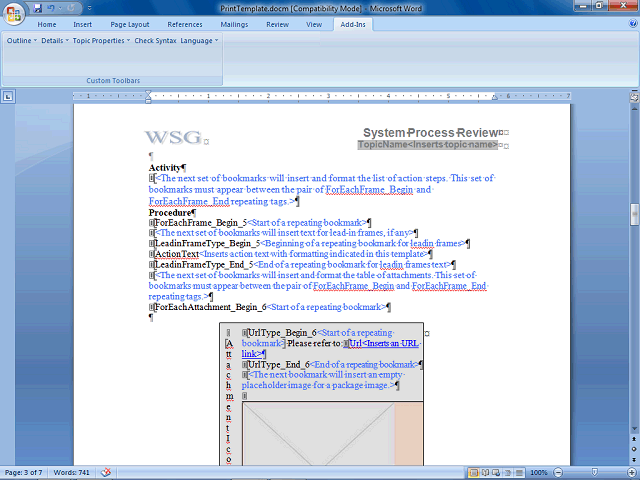 Screen image of this step