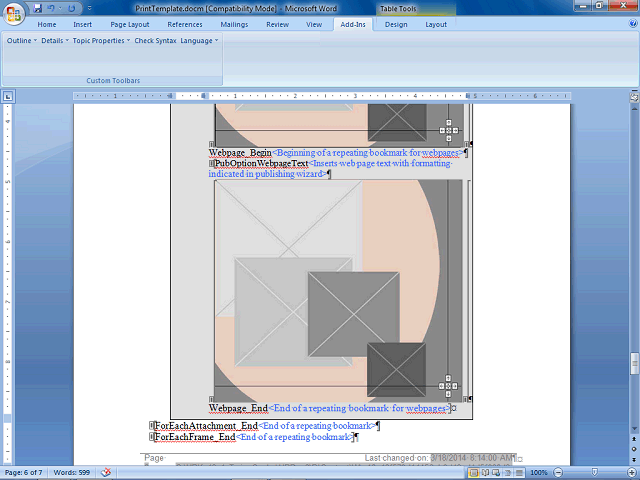 Screen image of this step