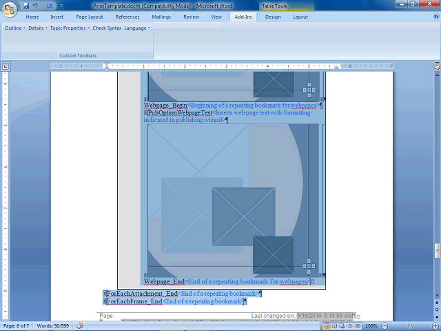 Screen image of this step