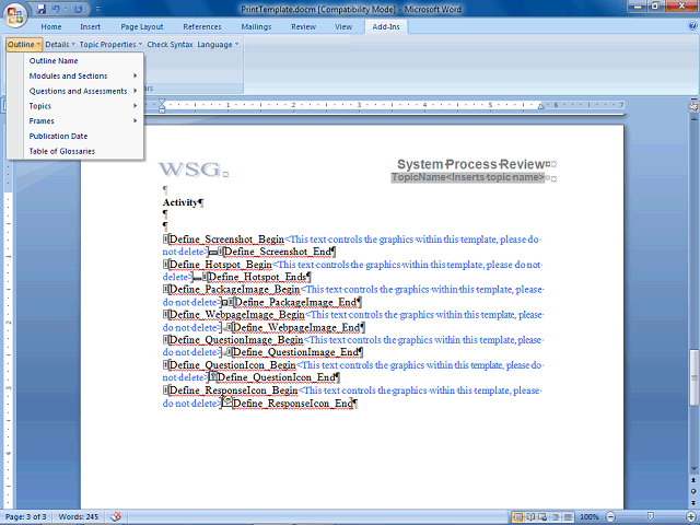 Screen image of this step