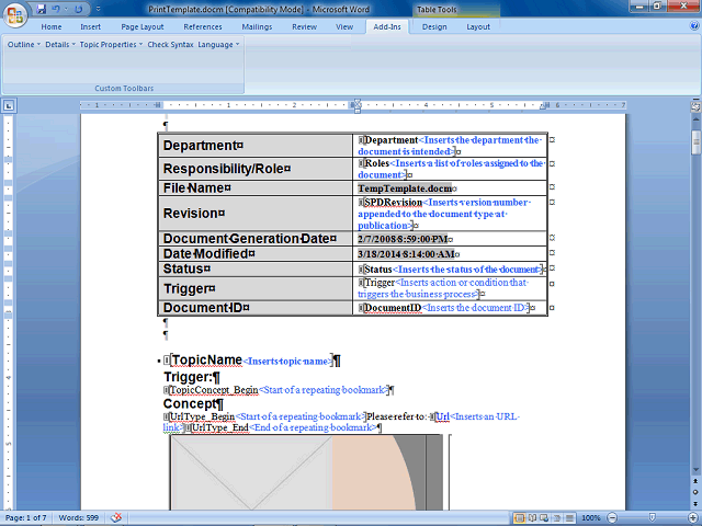 Screen image of this step