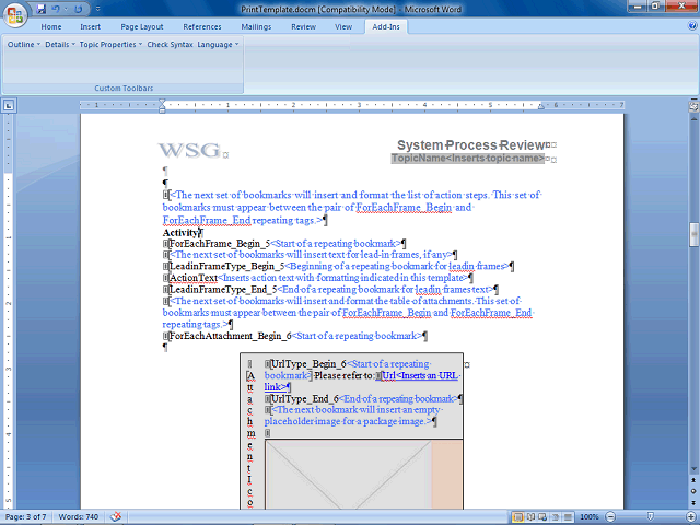 Screen image of this step