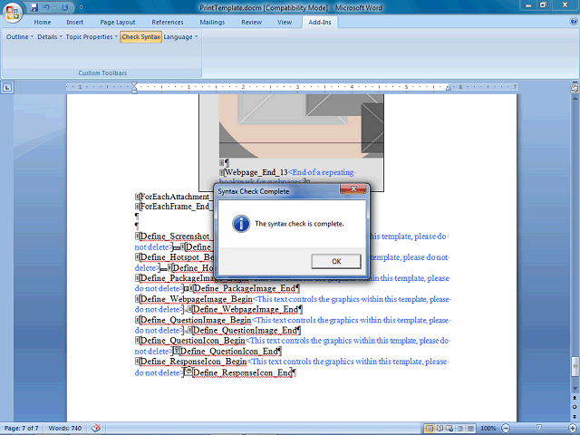 Screen image of this step
