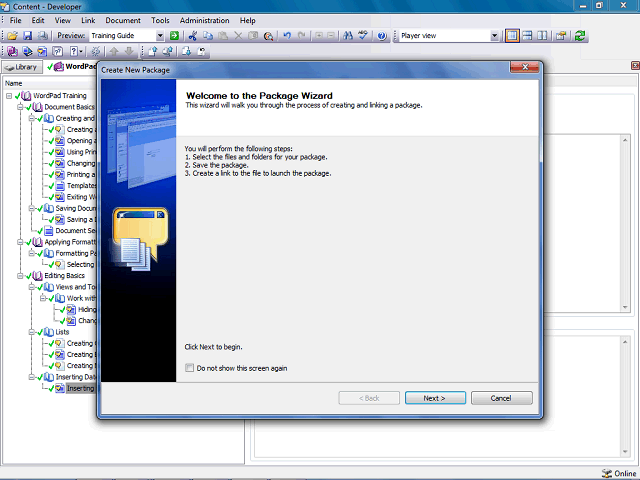 Screen image of this step