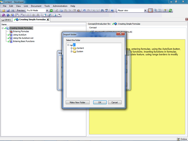Screen image of this step