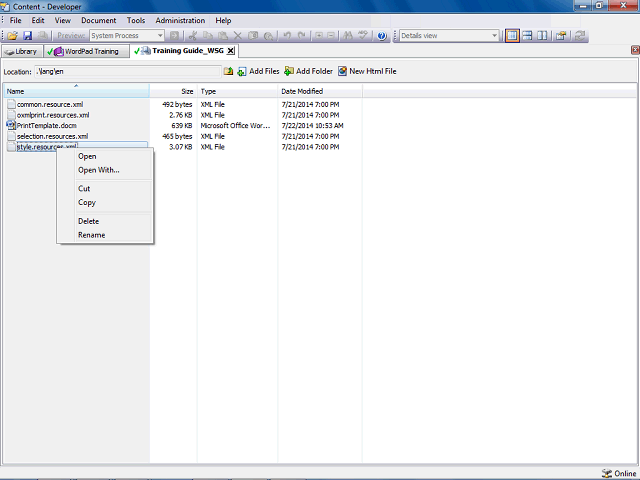 Screen image of this step