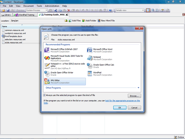 Screen image of this step