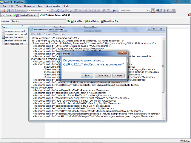 Screen image of this step