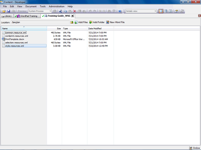 Screen image of this step