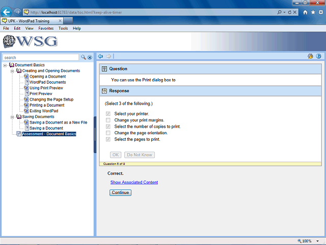 Screen image of this step