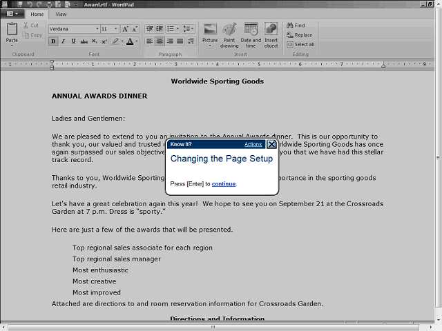 Screen image of this step