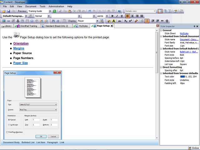 Screen image of this step