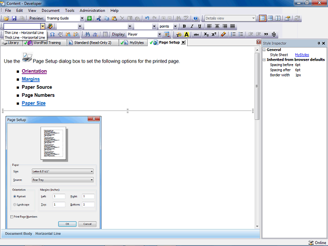 Screen image of this step