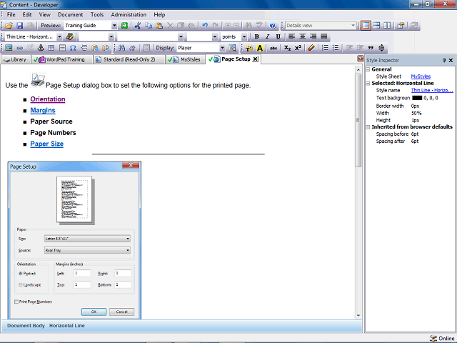 Screen image of this step