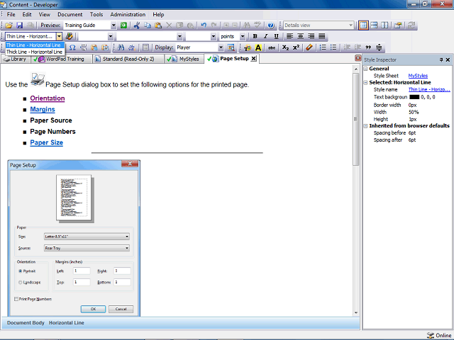 Screen image of this step