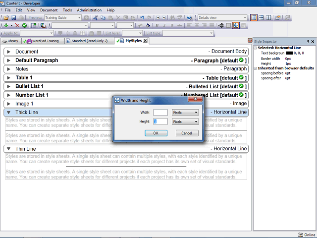 Screen image of this step