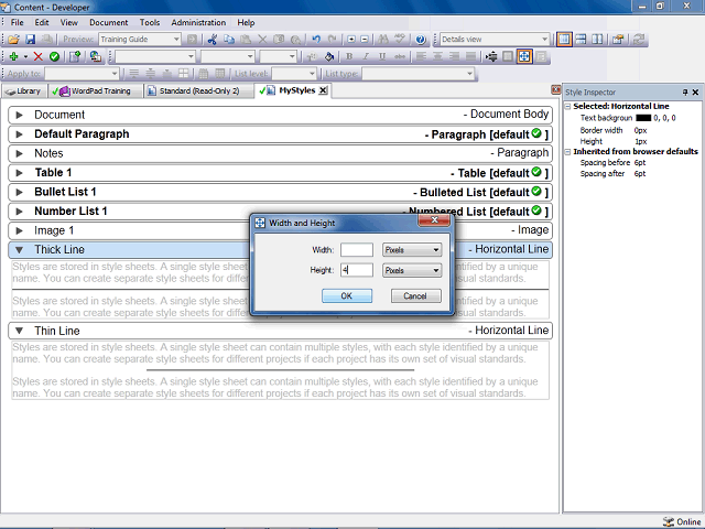 Screen image of this step