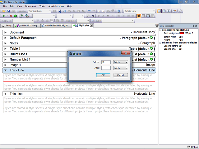 Screen image of this step