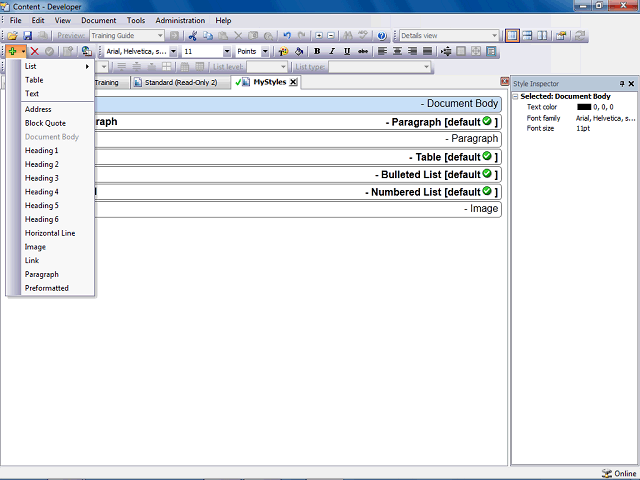 Screen image of this step