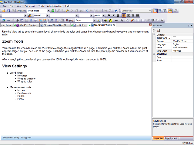 Screen image of this step
