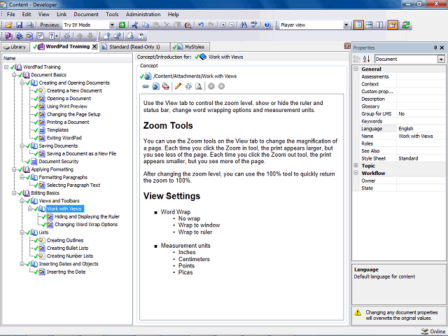 Screen image of this step