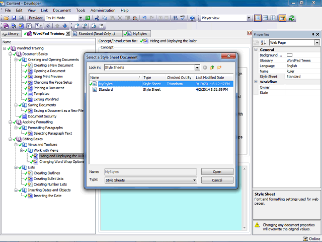 Screen image of this step