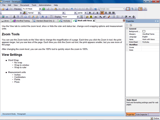 Screen image of this step