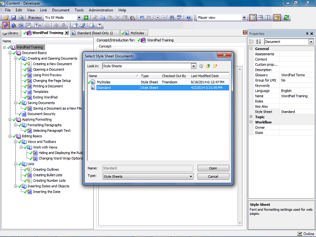 Screen image of this step