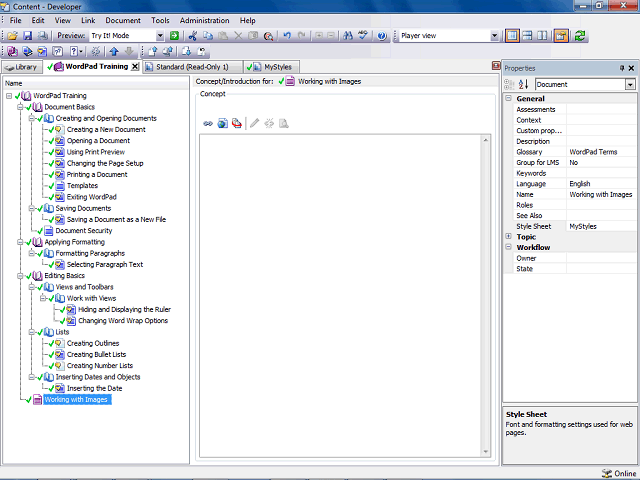 Screen image of this step