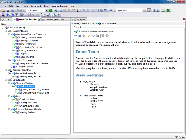 Screen image of this step