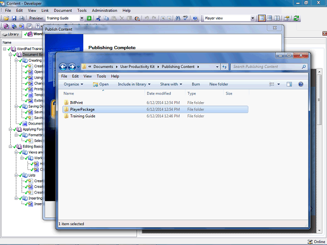 Screen image of this step