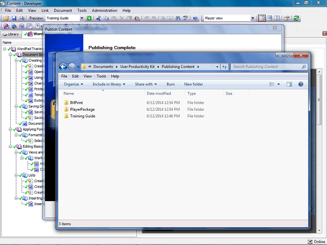 Screen image of this step