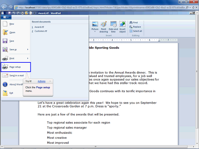 Screen image of this step
