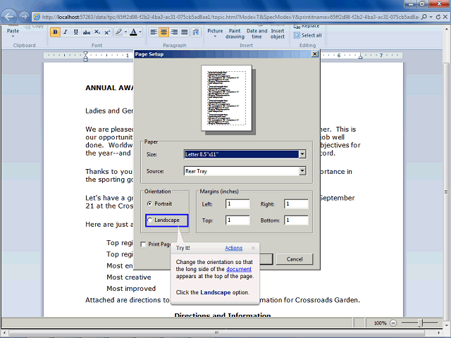 Screen image of this step