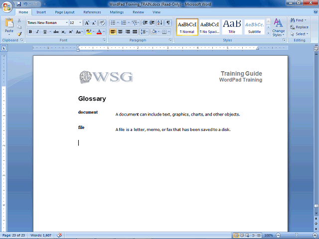 Screen image of this step